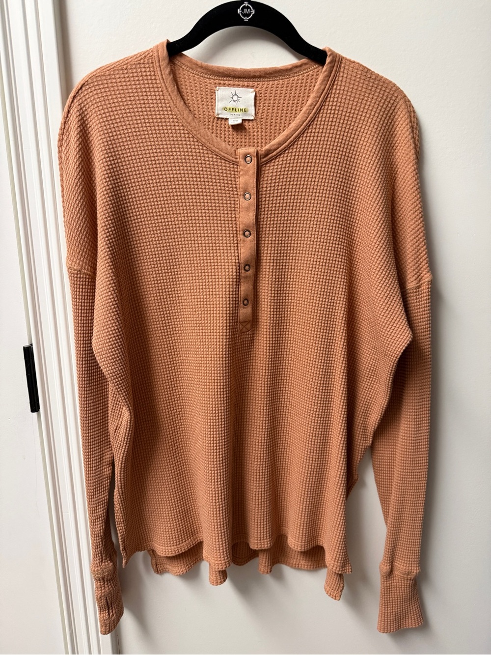 OFFLINE By Aerie Wow! Waffle Henley T-Shirt